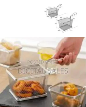 84*89*210mm 3 Pcs Fried Chicken Serving Basket Fryer Basket Colander