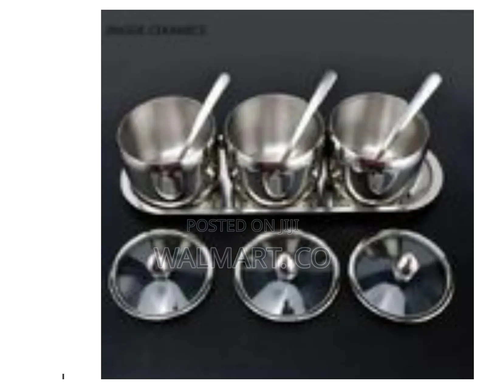 3 Piece Seasoning Sugar,Salt Pepper Storage Organizer With Lids