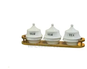 Coffee,Tea,Sugar 3 Containers Set