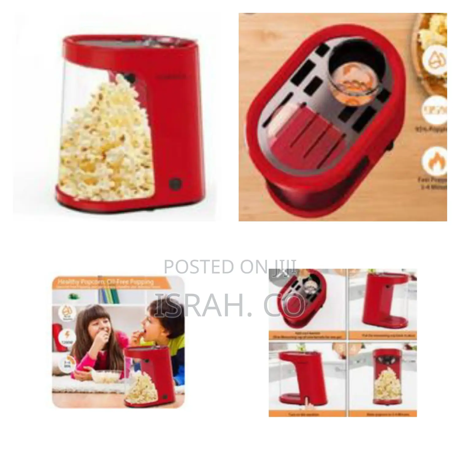 Hot Air Electric Popcorn Maker Machine