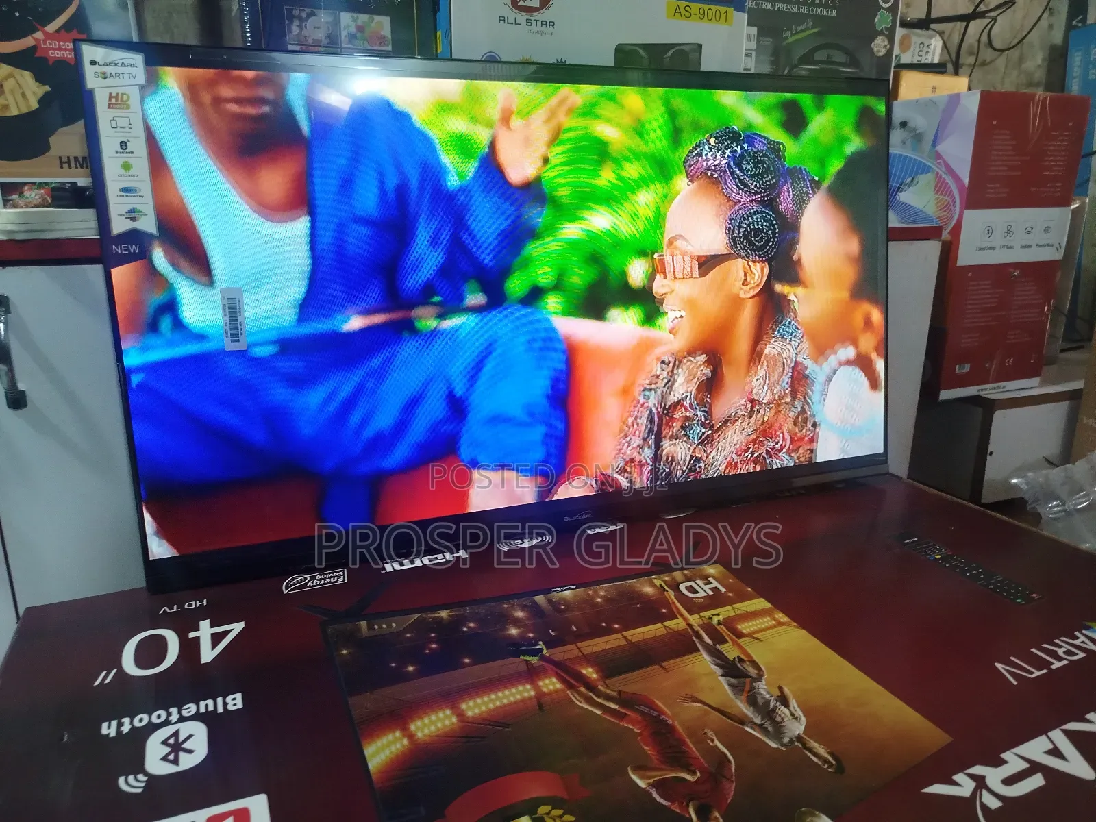 40 Inches Led Black Ark Smart Android Digital Flat Screen Flameless