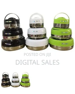 1 Set Of 3pc Thermo Insulated Food Warmer Hot Pots Serving Dishes