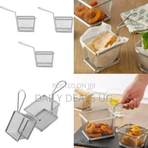 84*89*210mm 3 PCS Fried Chicken Serving Basket Fryer Basket Colander