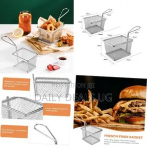 84*89*210mm 3 PCS Fried Chicken Serving Basket Fryer Basket Colander