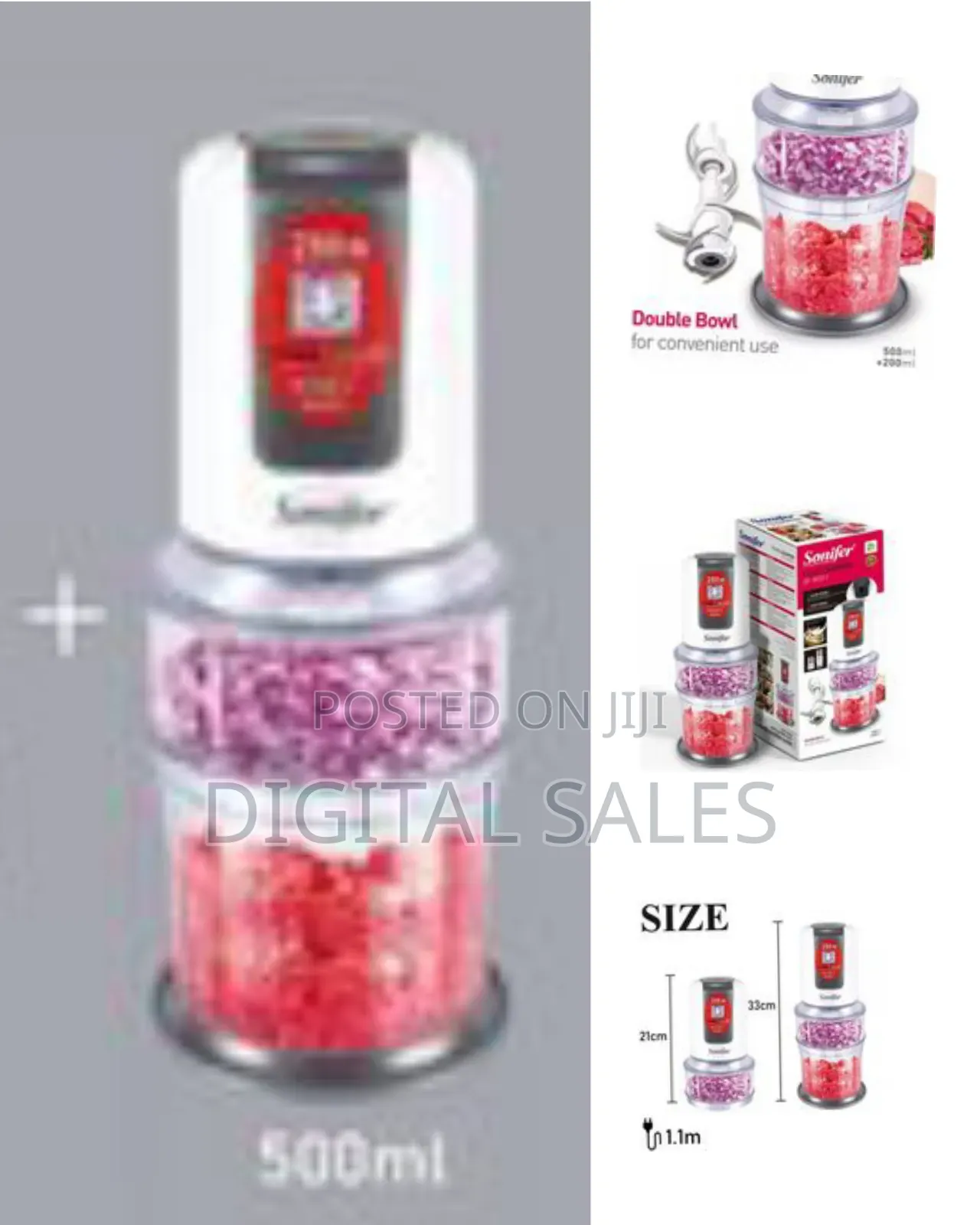Sonifer Multi-Functional Electric Food Processor Chopper