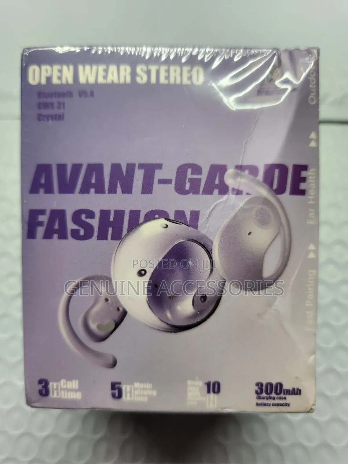 Open Wear Stereo Earbuds Black