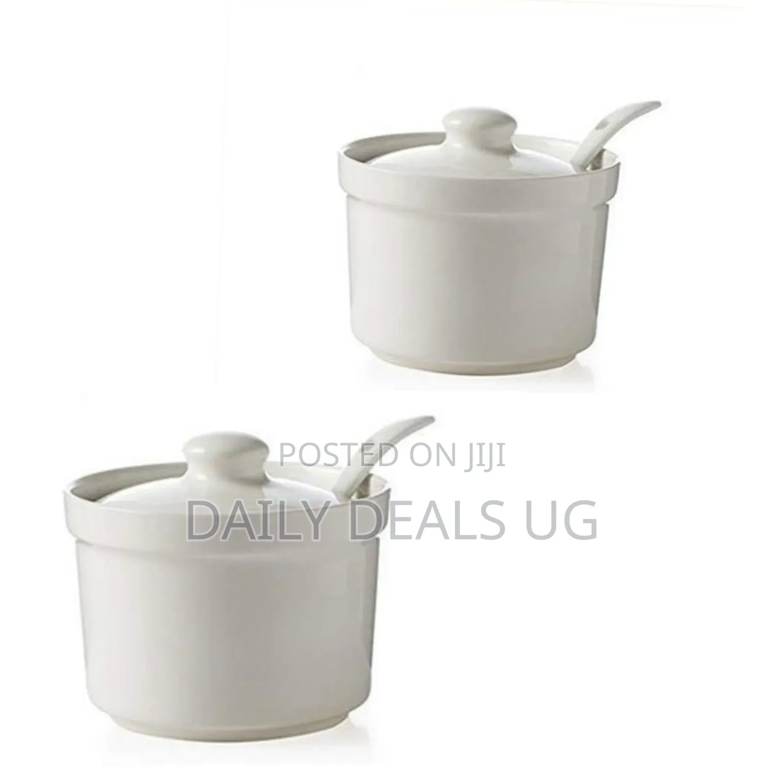 Ceramic Sugar Bowl - White