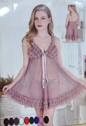 Women Sexy Lace Nightgown V Neck Nightgown With G-string