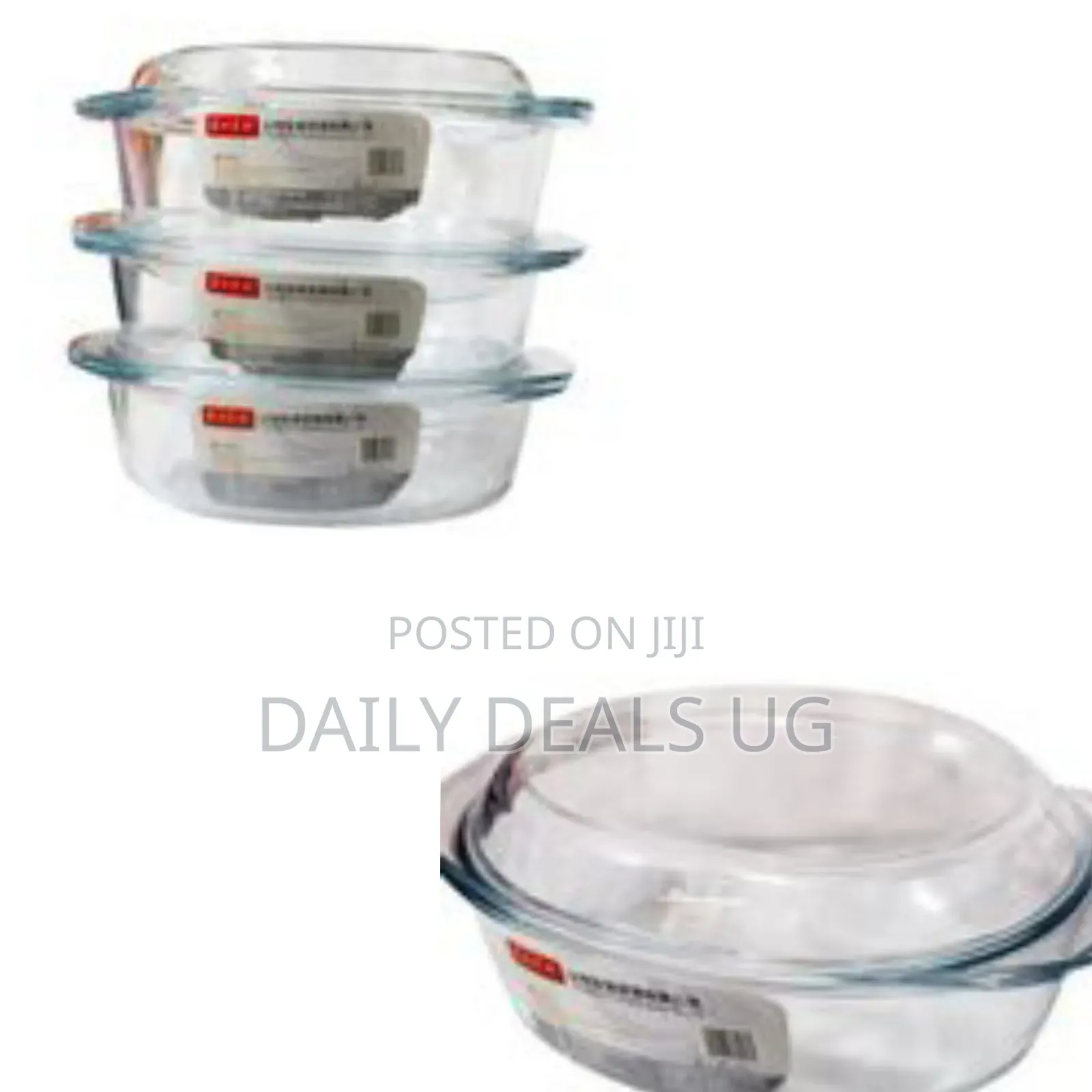 3pcs of Serving Dishes - Glass
