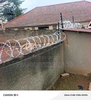 Electric Fencing Set Up on a Perimeter Wall
