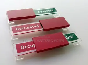 Clear Acrylic Slider Door Labels