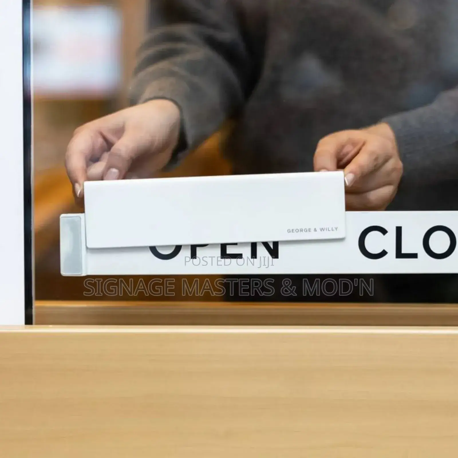 2 in One Open Closed Door Labels