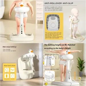 Adjustable Height Baby Shower Stand With Anti-Slip Base