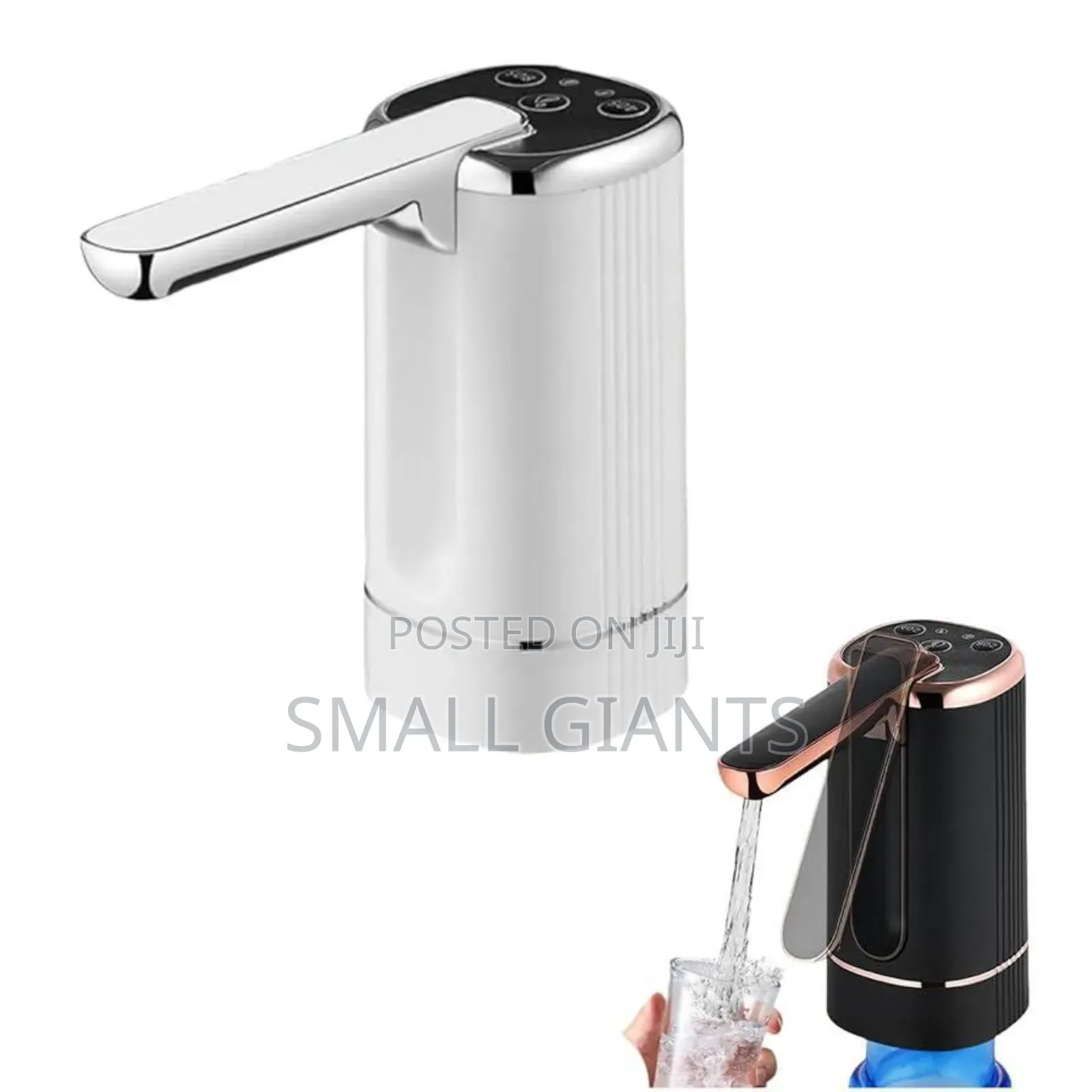 Automatic Water Dispenser Pump Black White
