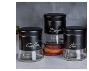 400ml 3 Storage Stainless Steel Kitchen Jars With a Shaker