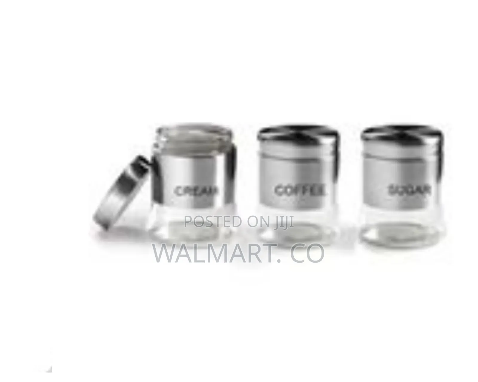 400ml 3 Storage Stainless Steel Kitchen Jars With a Shaker