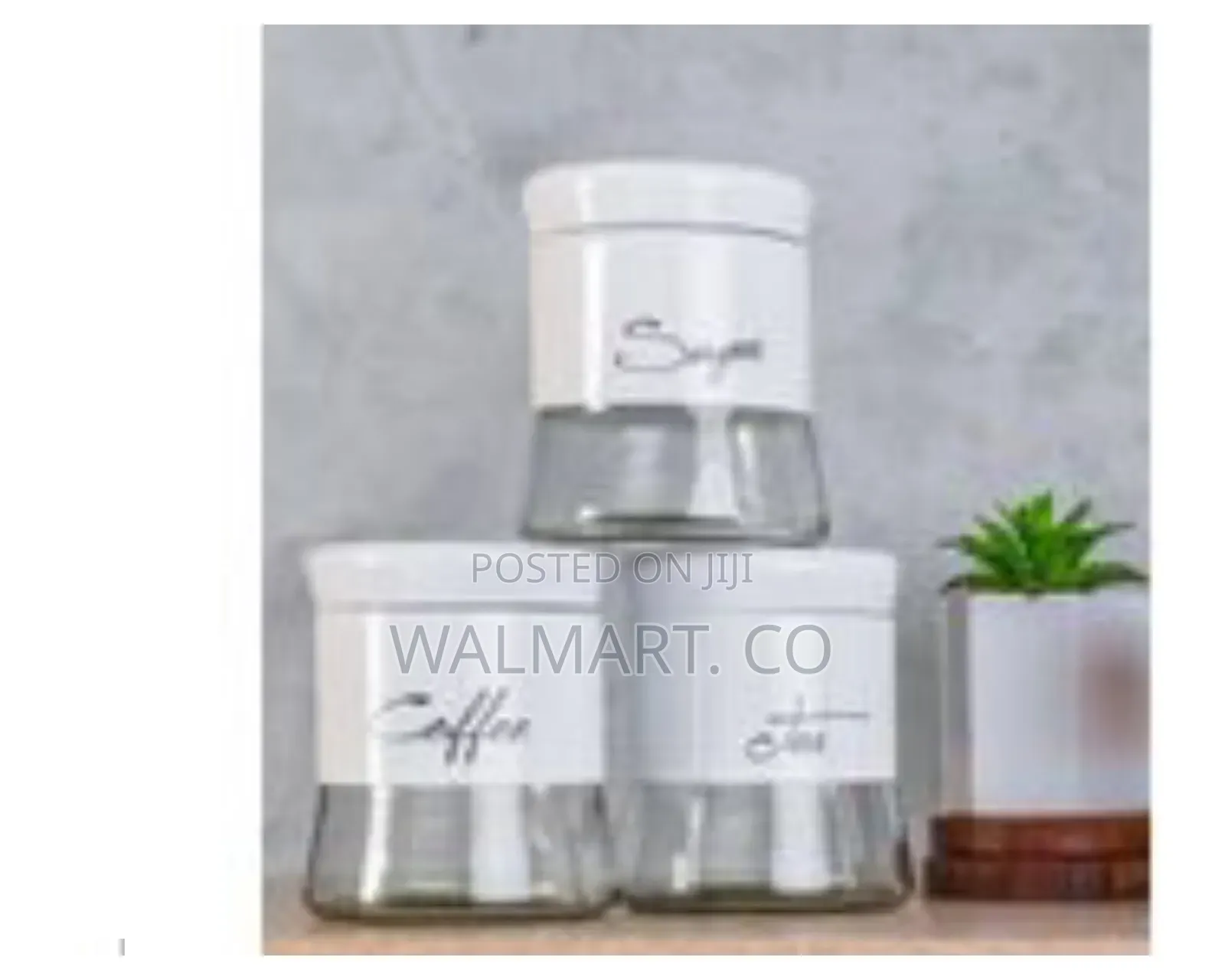 400ml 3 Storage Stainless Steel Kitchen Jars With a Shaker