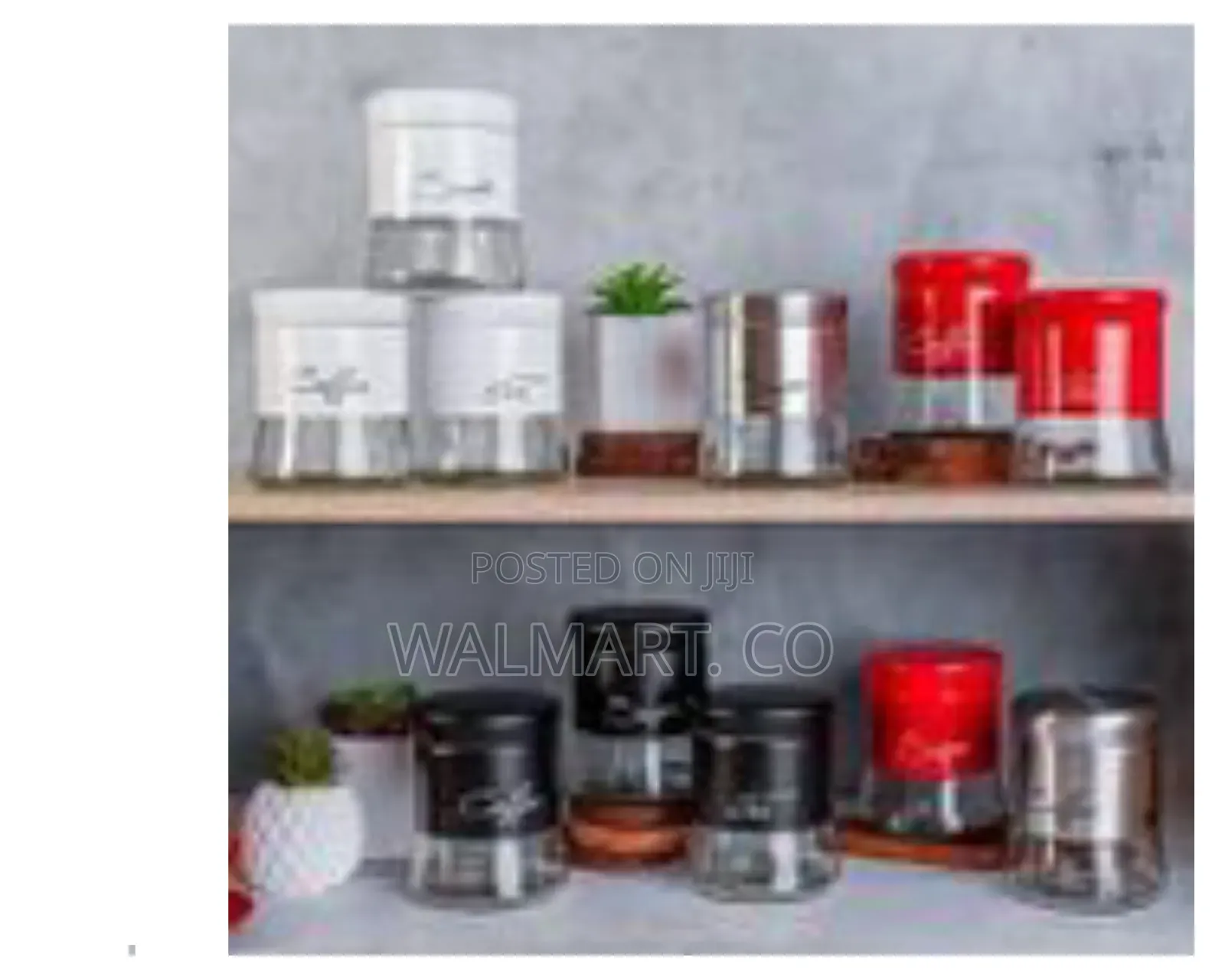 400ml 3 Storage Stainless Steel Kitchen Jars With a Shaker