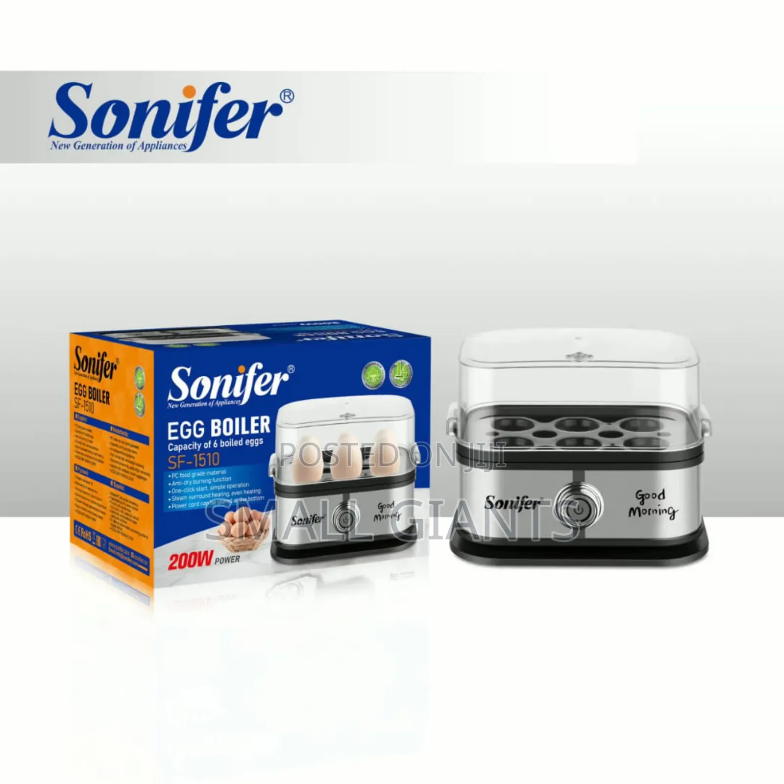 Sonifer Sf-1510 Mini Electric Egg Cooker