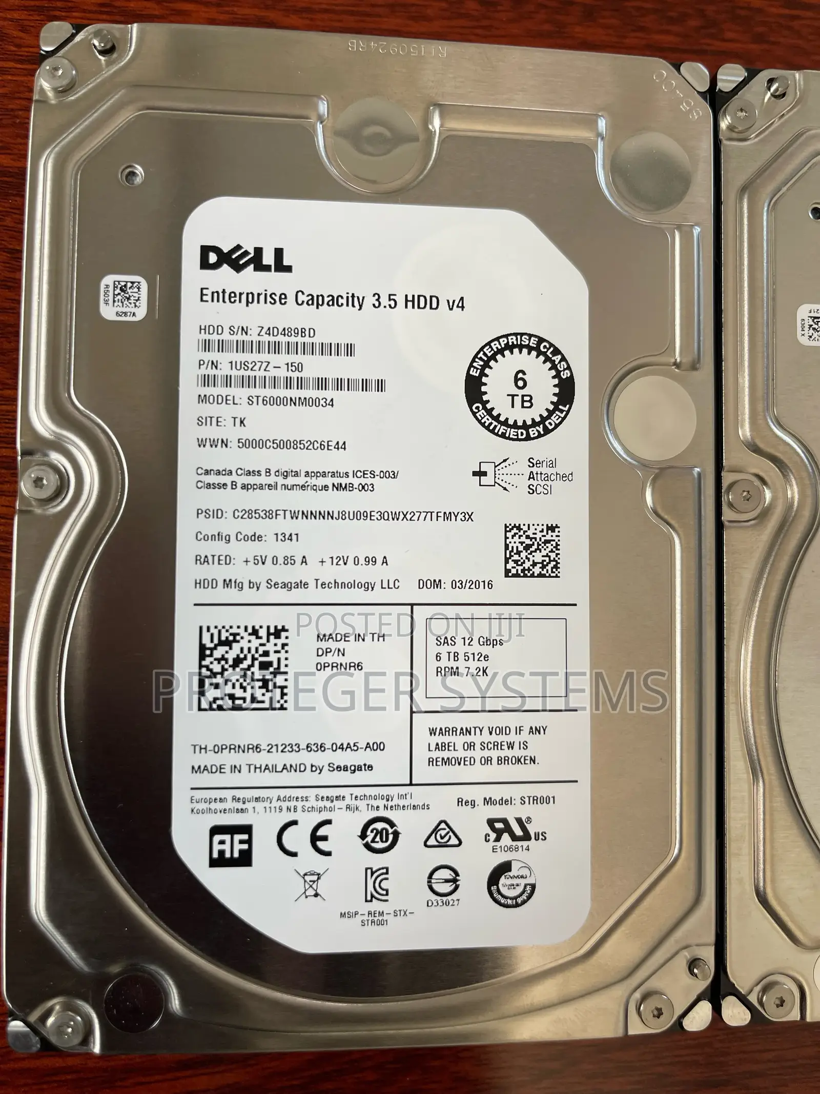 6tb Dell Enterprise Server Sas Drive