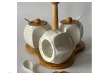 Tea Coffee Sugar Bowl 3 Canisters Set