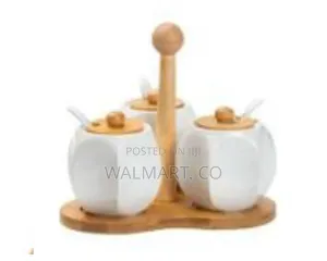Tea Coffee Sugar Bowl 3 Canisters Set