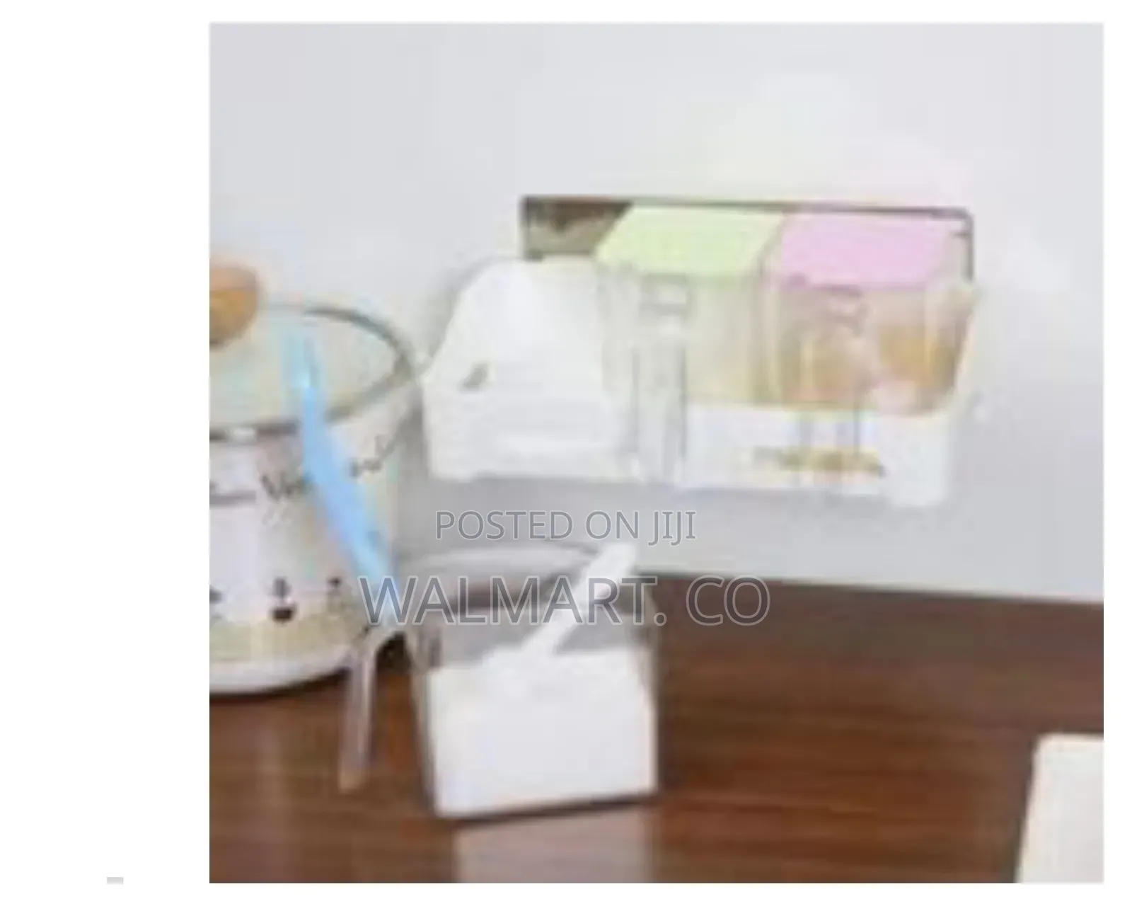 3 Piece Wall Mounted Plastic Spice Storage Jar