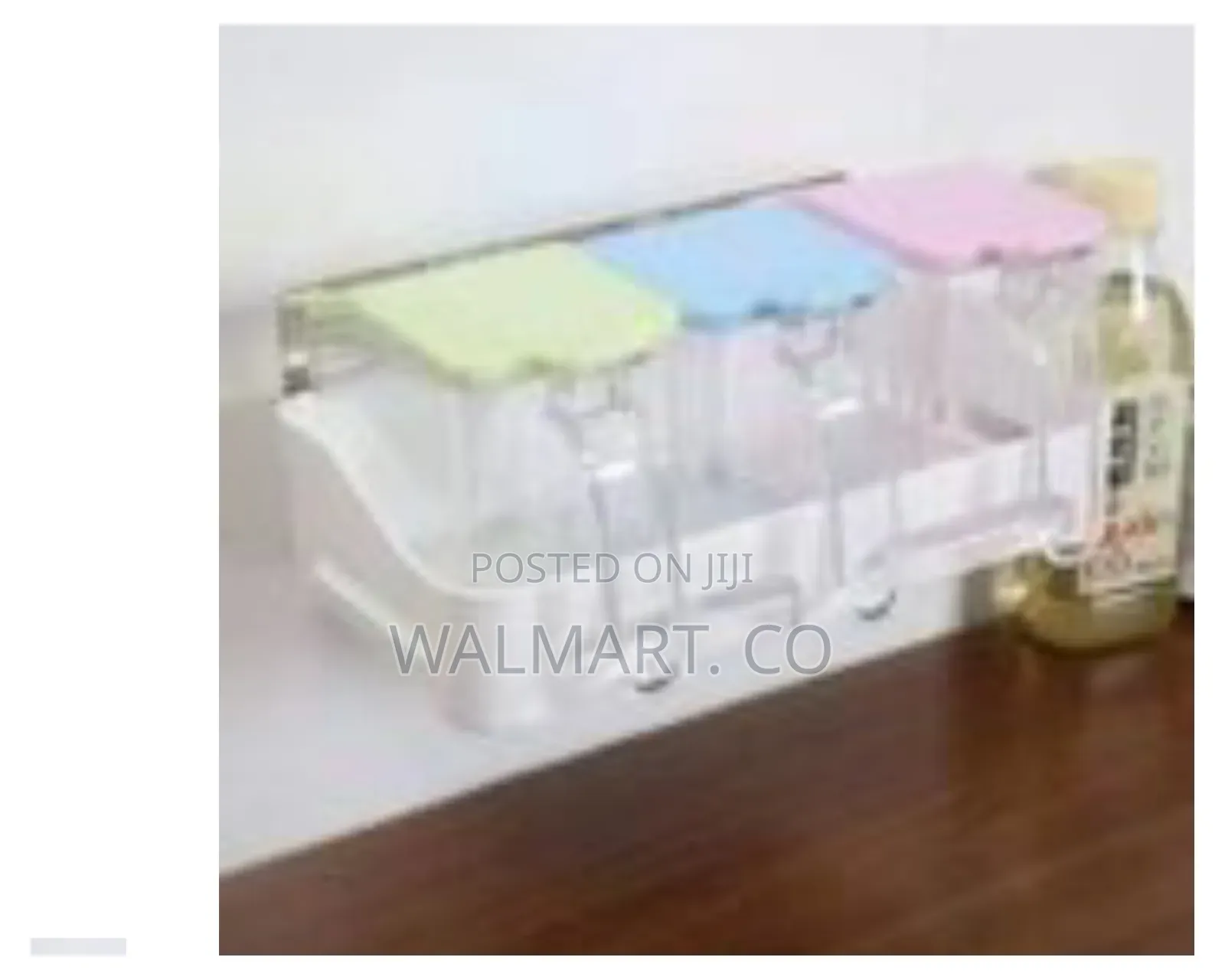 3 Piece Wall Mounted Plastic Spice Storage Jar