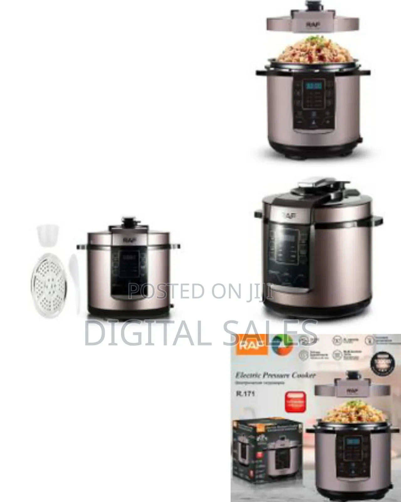 Raf Multifunctional 6l Slow Cooker Smart Programmable Digital