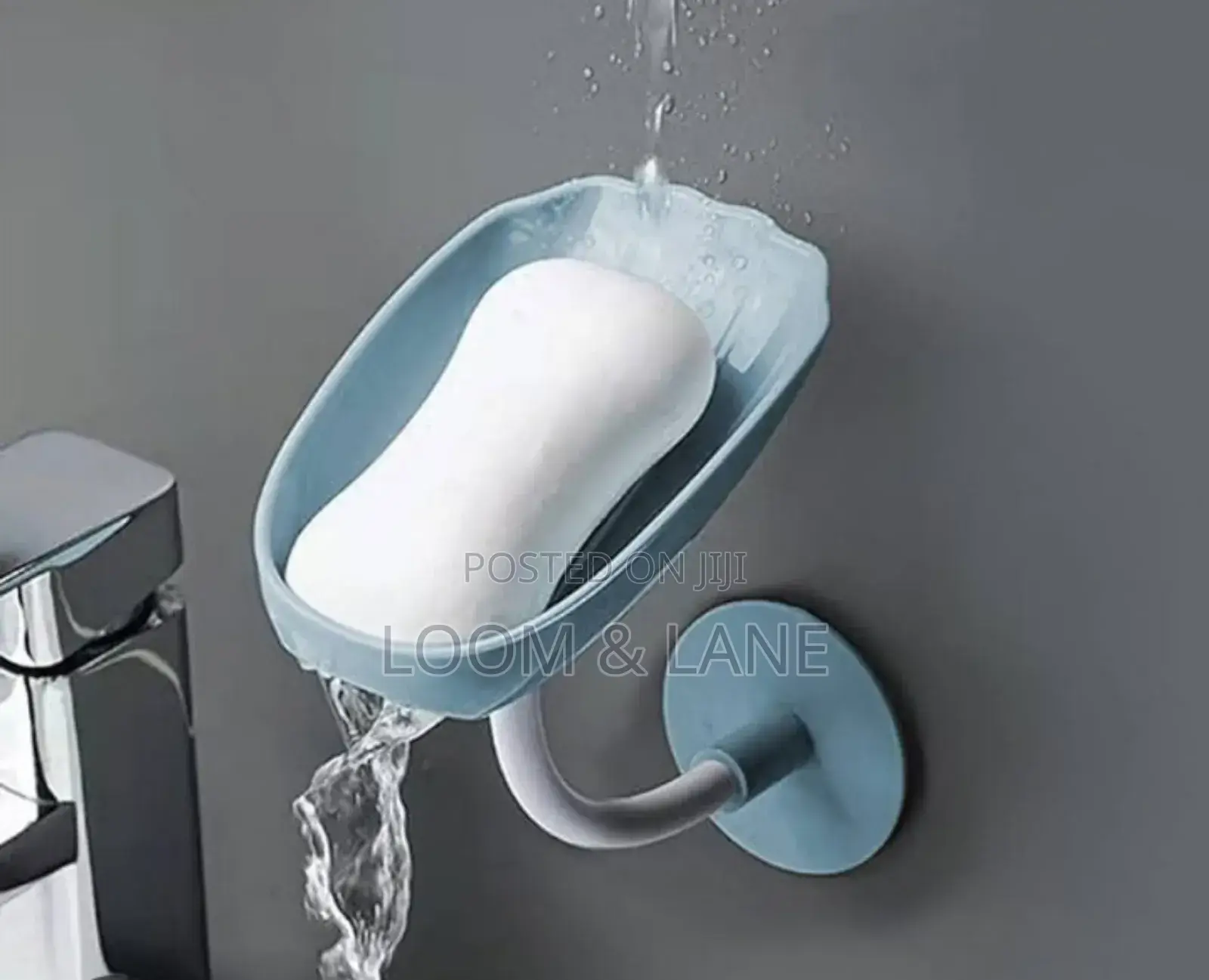 2pcs Wall-Mounted Soap Dish With a Drain