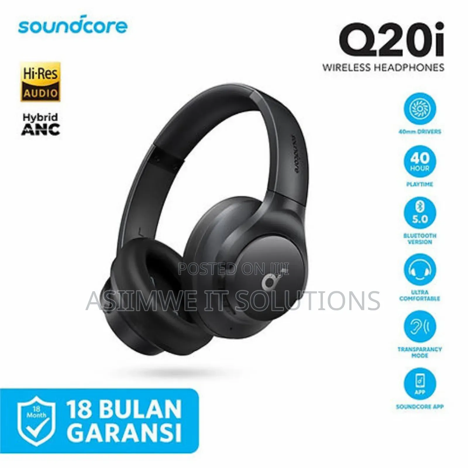 Anker Sound Core Q20i Wireless Headphones