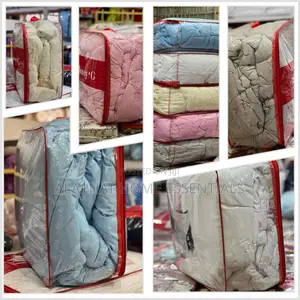 Honey G 6*6 4pc Stripped Duvets( Plain Colors)