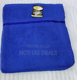 Cotton Bath Towel, Large Size 90x170cm- Navy Blue