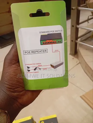 2port Poe Gigabit Repeater 1to 2 Extender