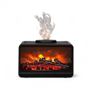 Fireplace Ultrasonic Humidifier - Essential Oil Diffuser-Flame
