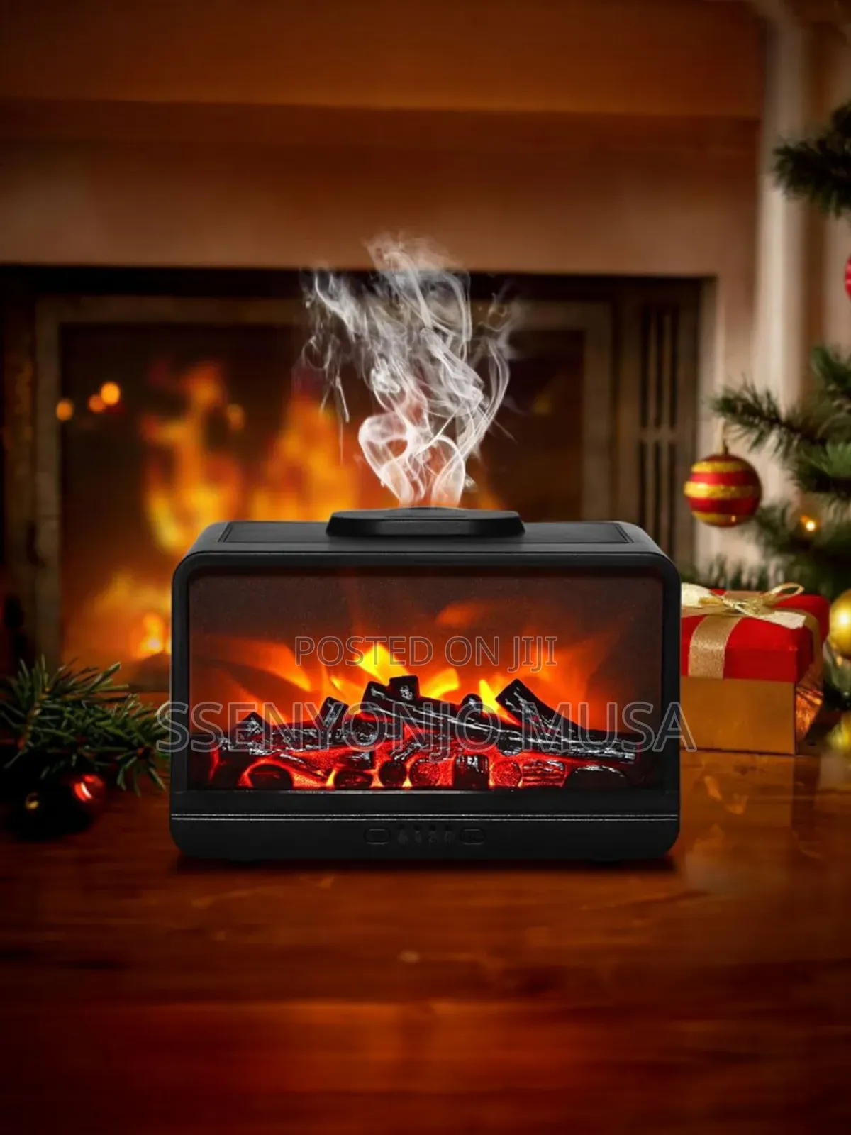 Fireplace Ultrasonic Humidifier - Essential Oil Diffuser-Flame