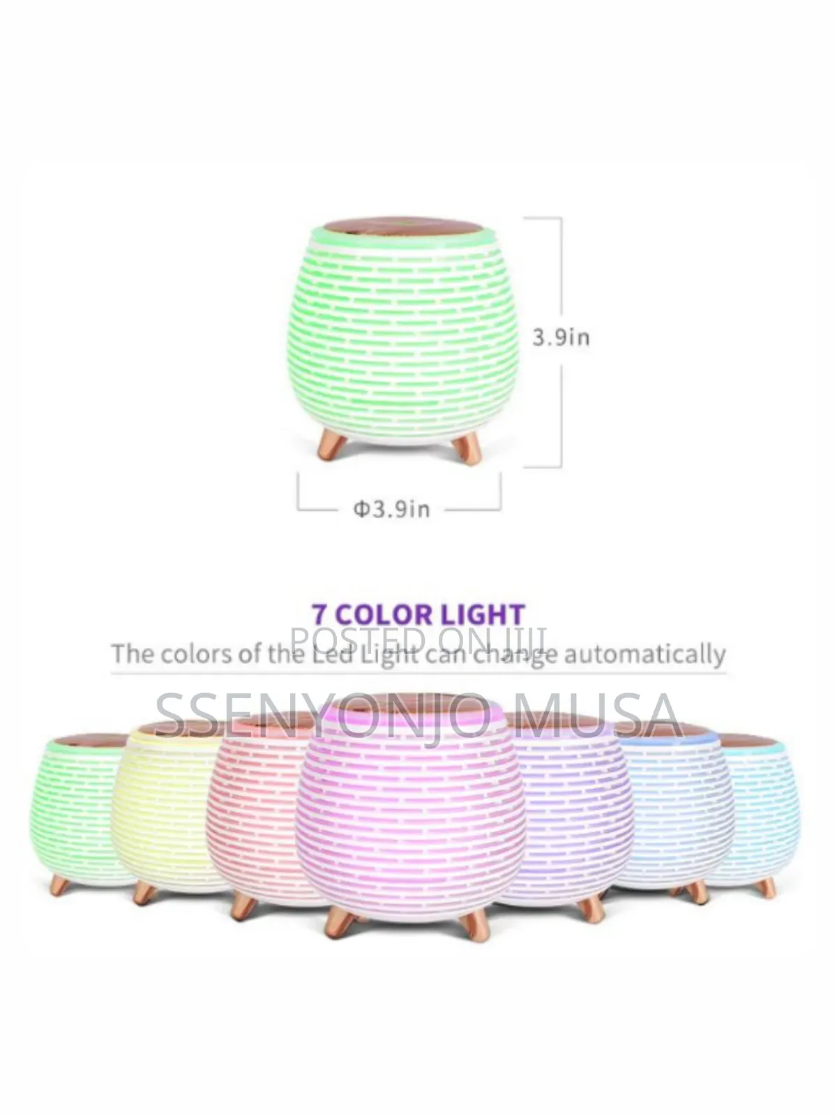 Mini Oil Diffuser-portable Humidifier With Cool Mist Light