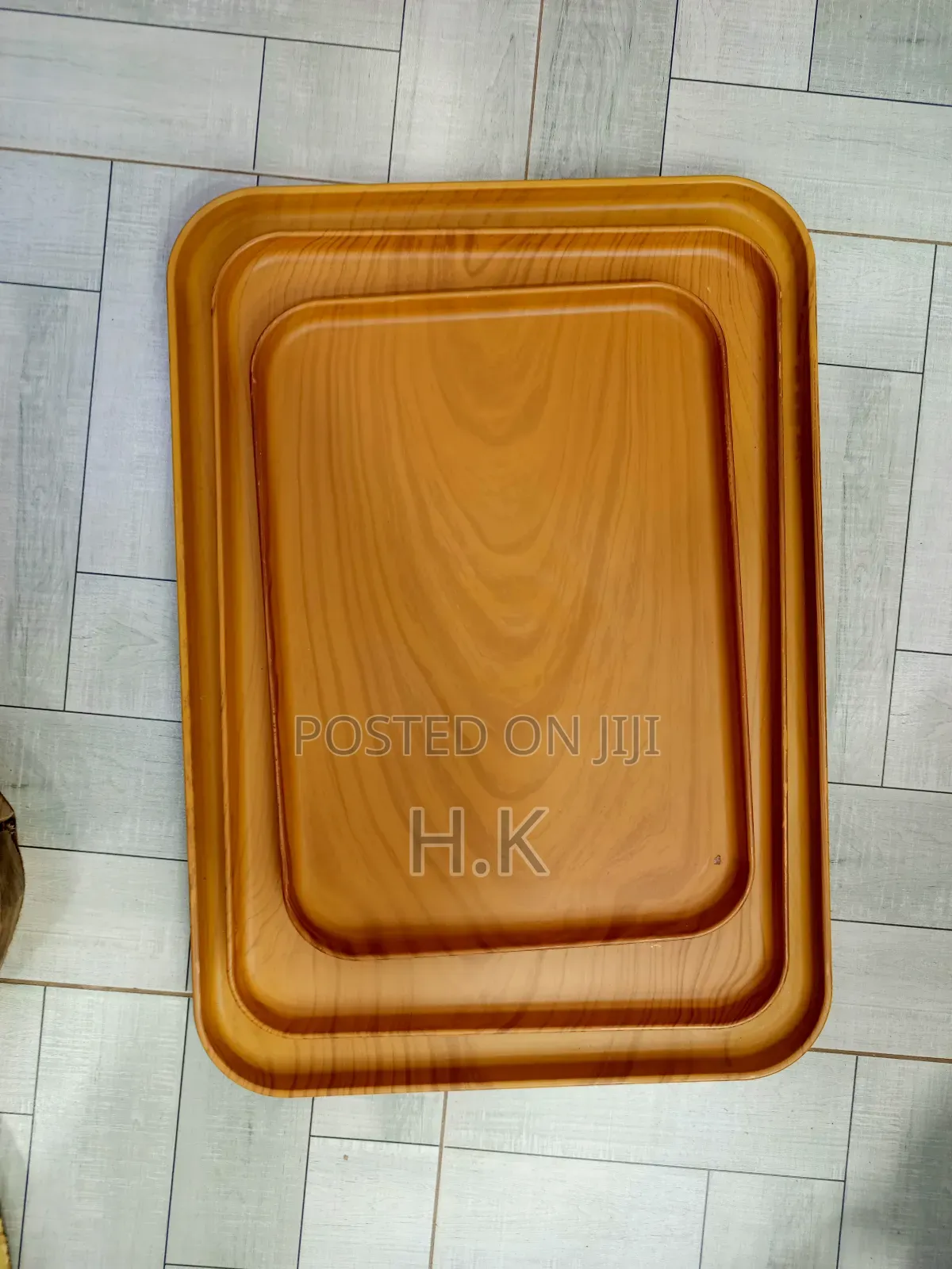 3pc Melamine Serving Tray