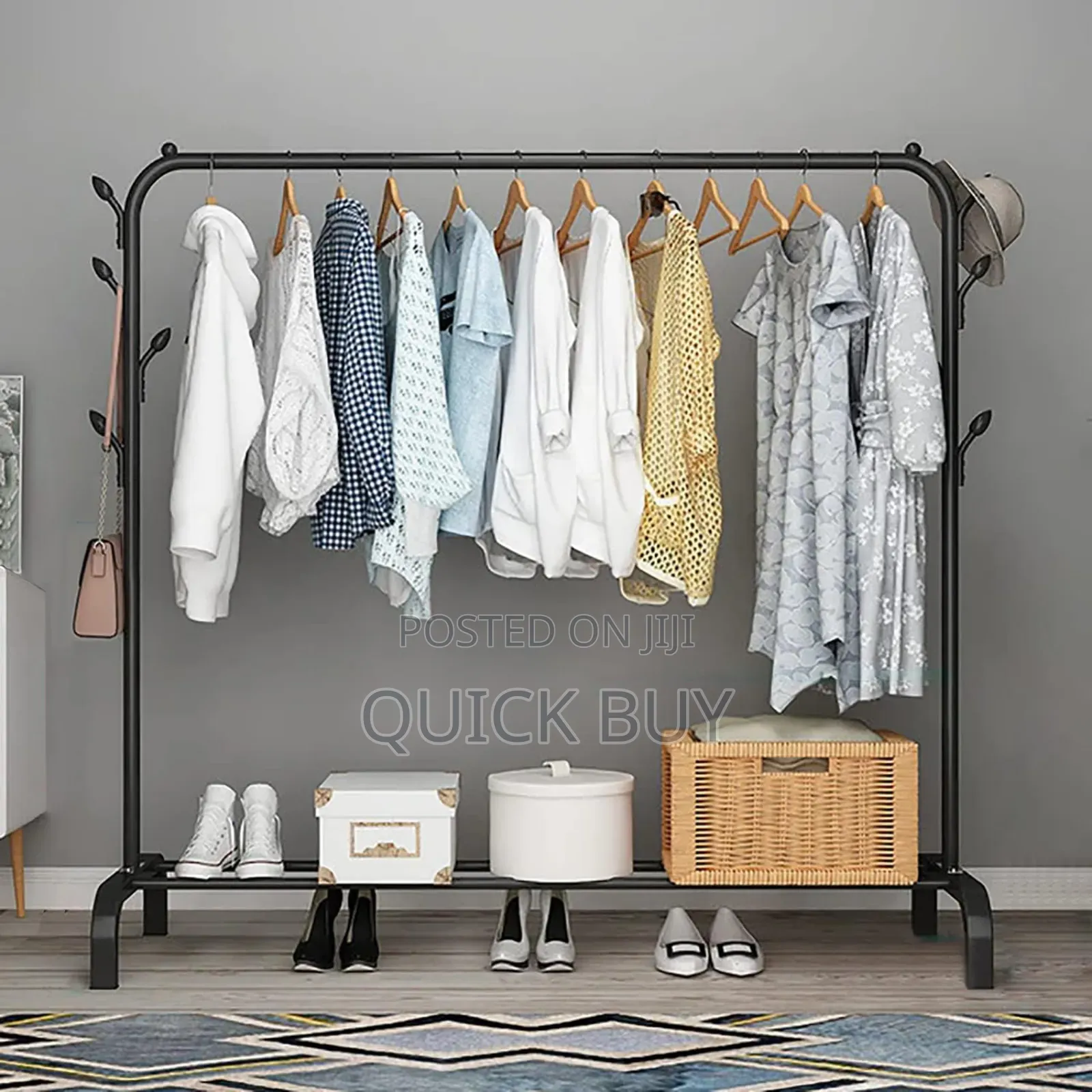 Metal Multifunctional Garment Stand Cloth Rack