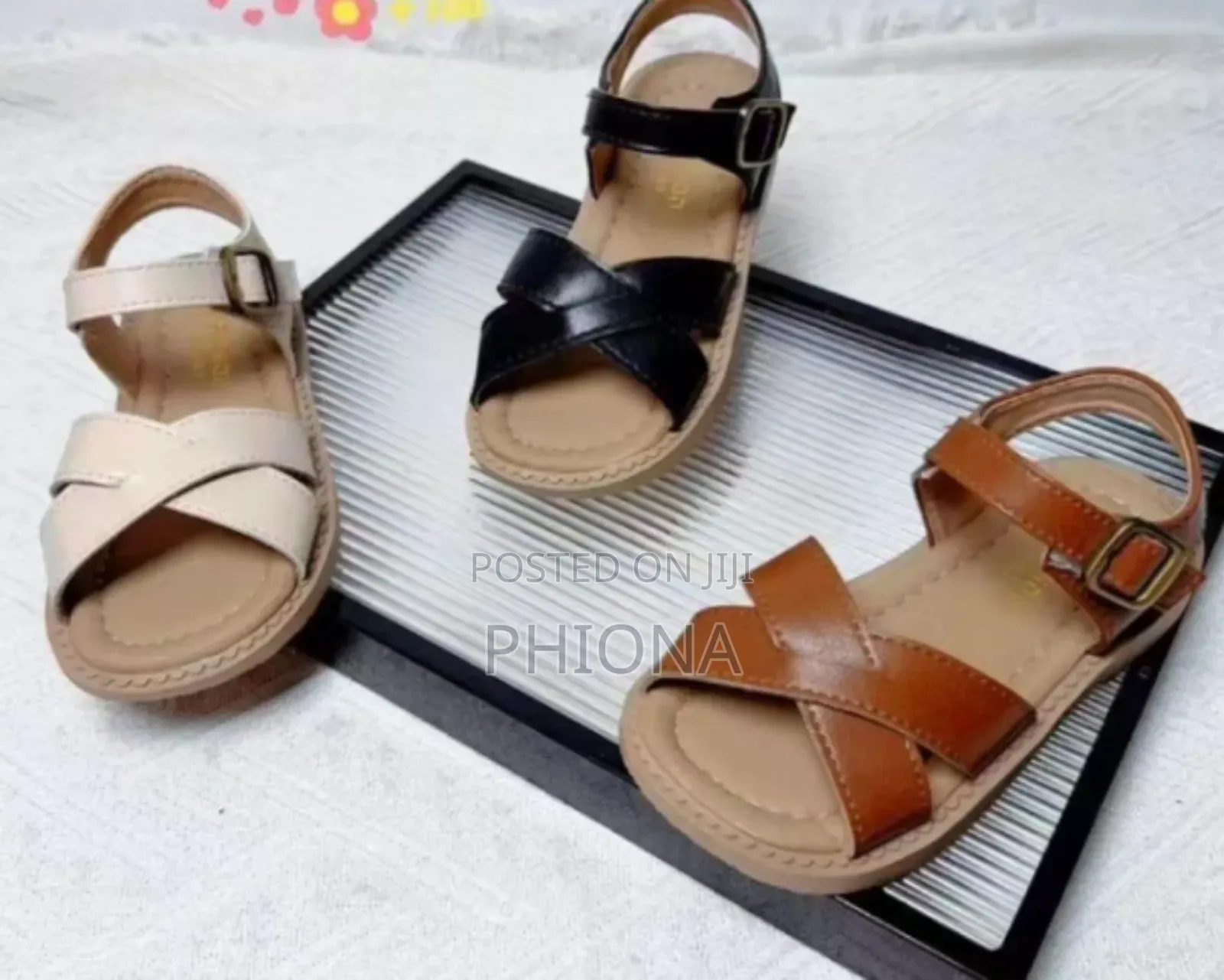 Girls Flat Open Shoes