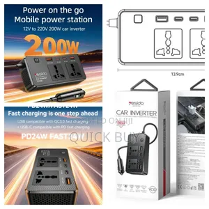 Yesido Vc07 200w Car Power Inverter.