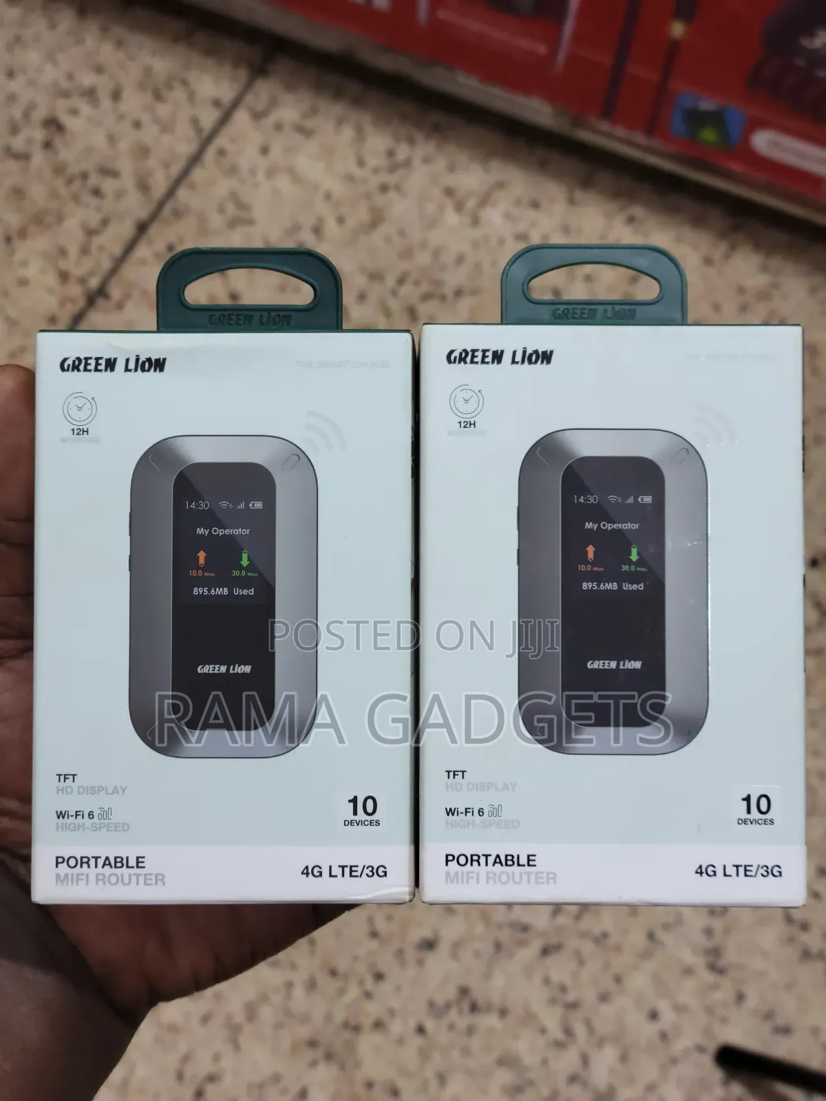 Green Lion Portable Mifi Router - Black