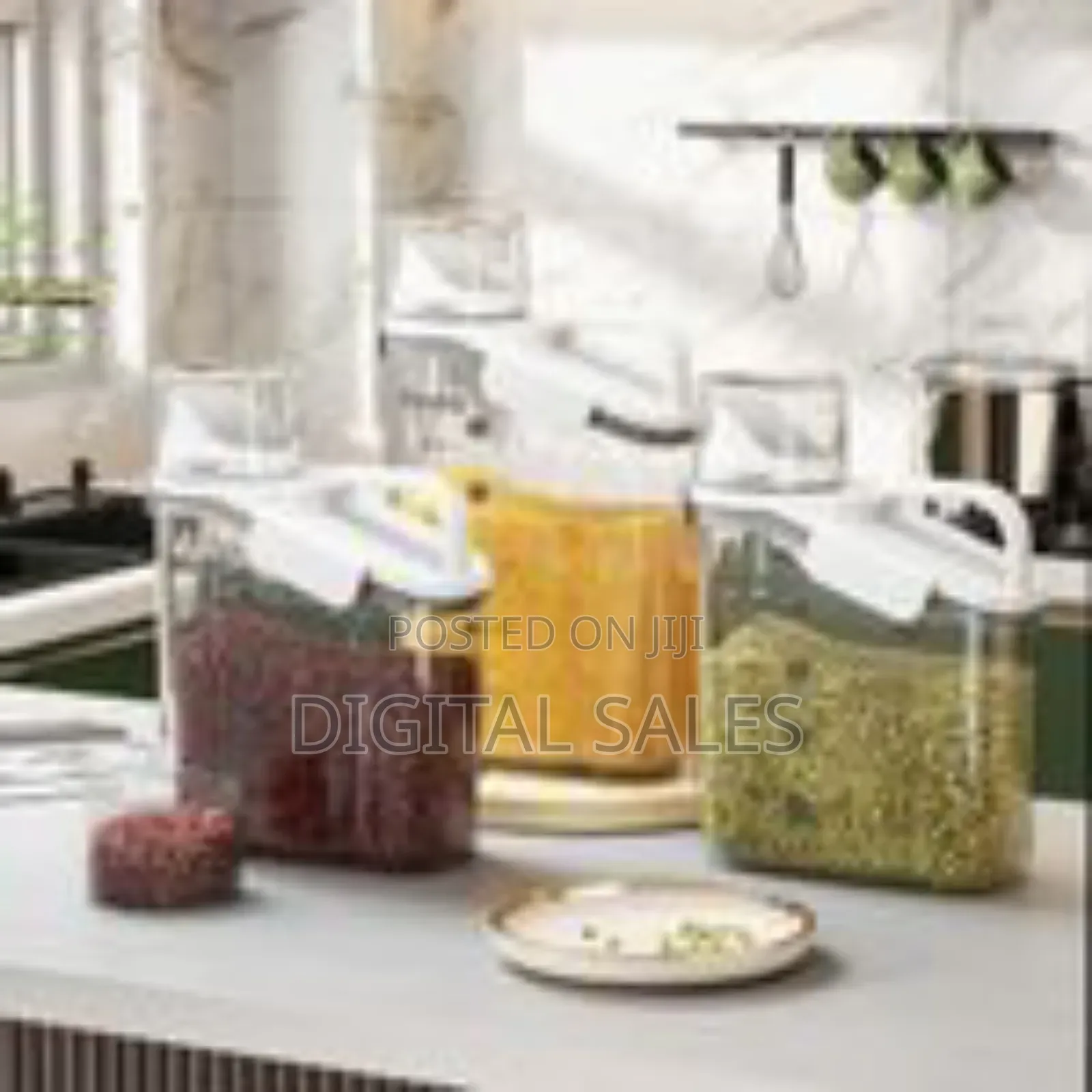 3 Pieces of 2500ml, 1800ml, 1500ml Cereal Containers Storage Dispenser