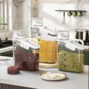 3 Pieces of 2500ml, 1800ml, 1500ml Cereal Containers Storage Dispenser