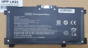 Hp Lk03xl for Hp Envy X360 15-Bp000 15m-Bp000 15m-Bq1xx TPN-W127 TPN-W