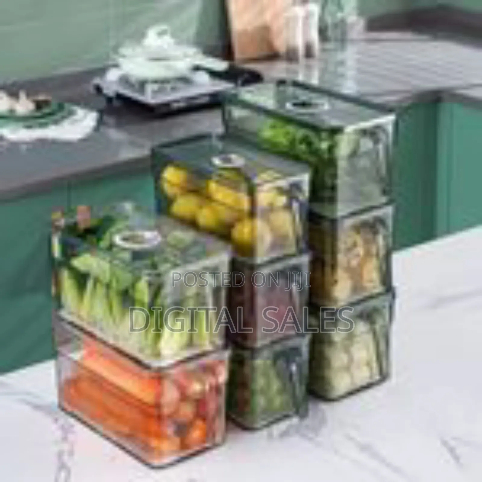 1piece Food Storage Container Refrigerator Organizer Holder With Lid