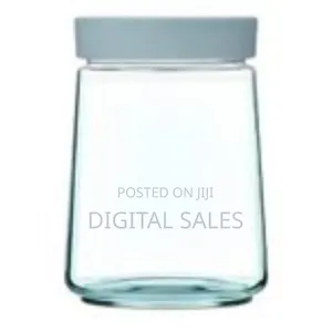 Luminarc 1 Litre Glass Food Jar Tin Swing Storage Container