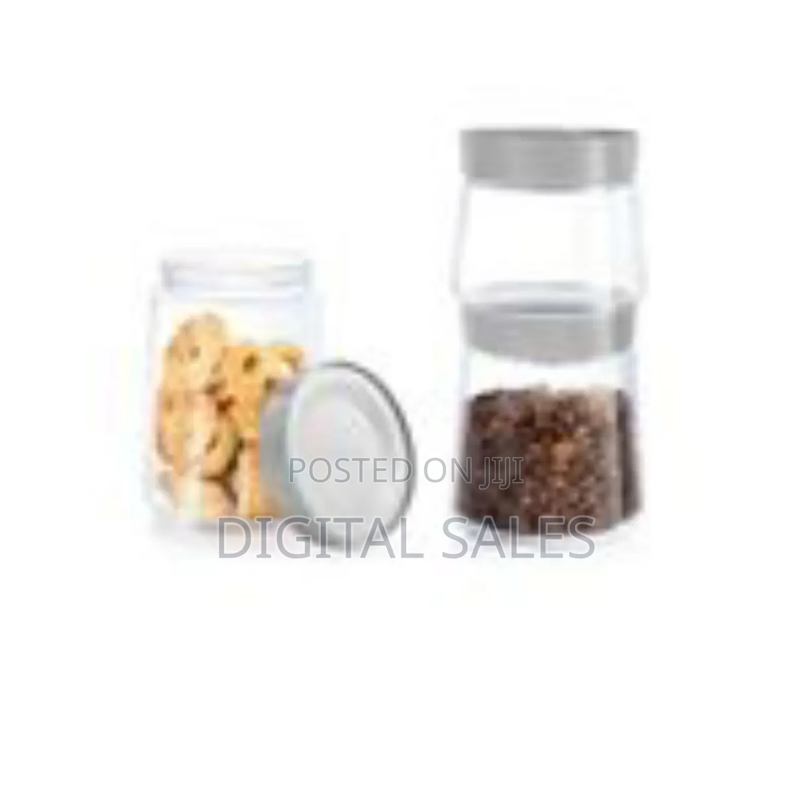 Luminarc 1 Litre Glass Food Jar Tin Swing Storage Container