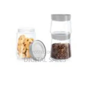 Luminarc 1 Litre Glass Food Jar Tin Swing Storage Container