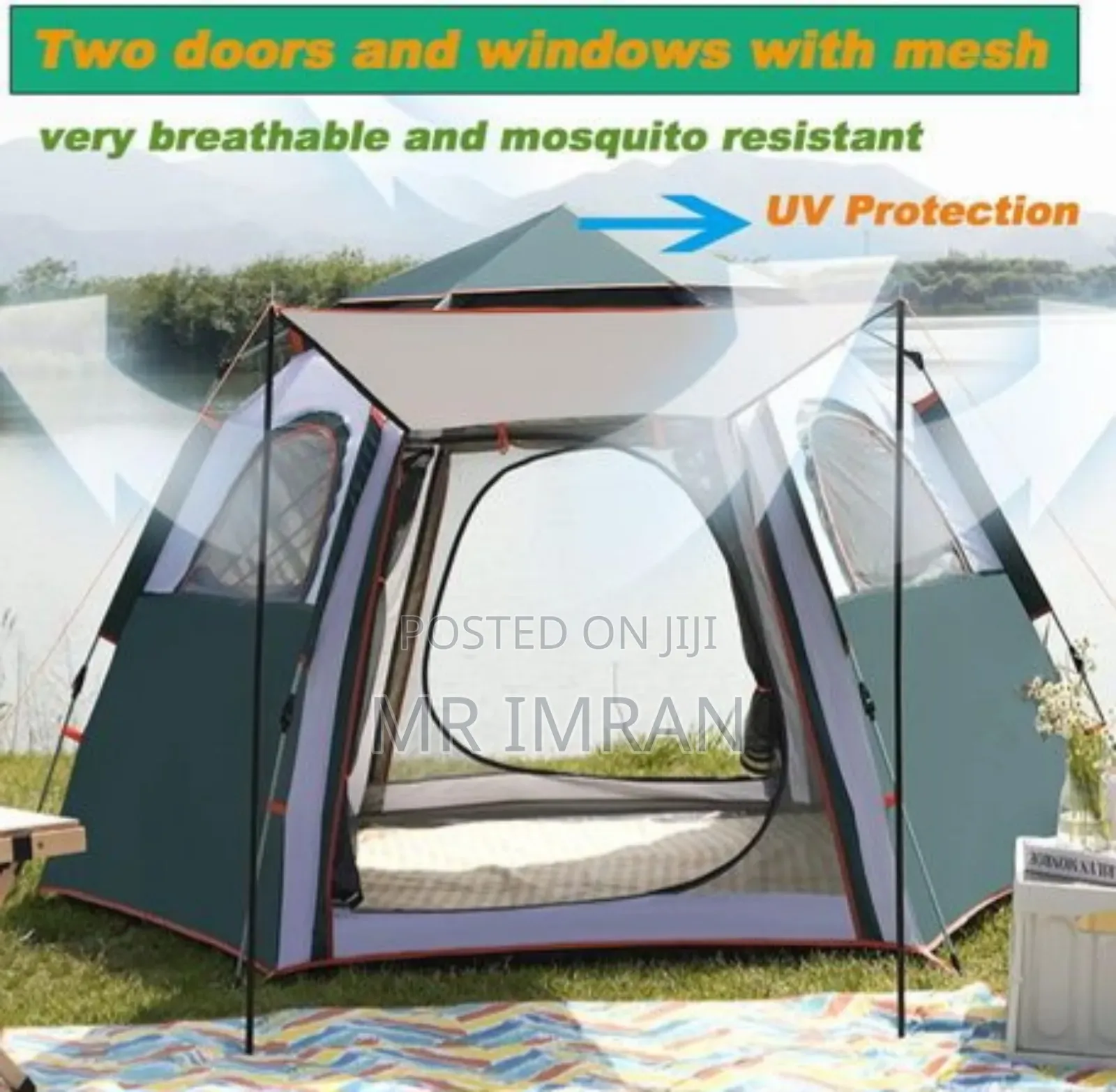Large Camping Tents Hexagonal 6persons
